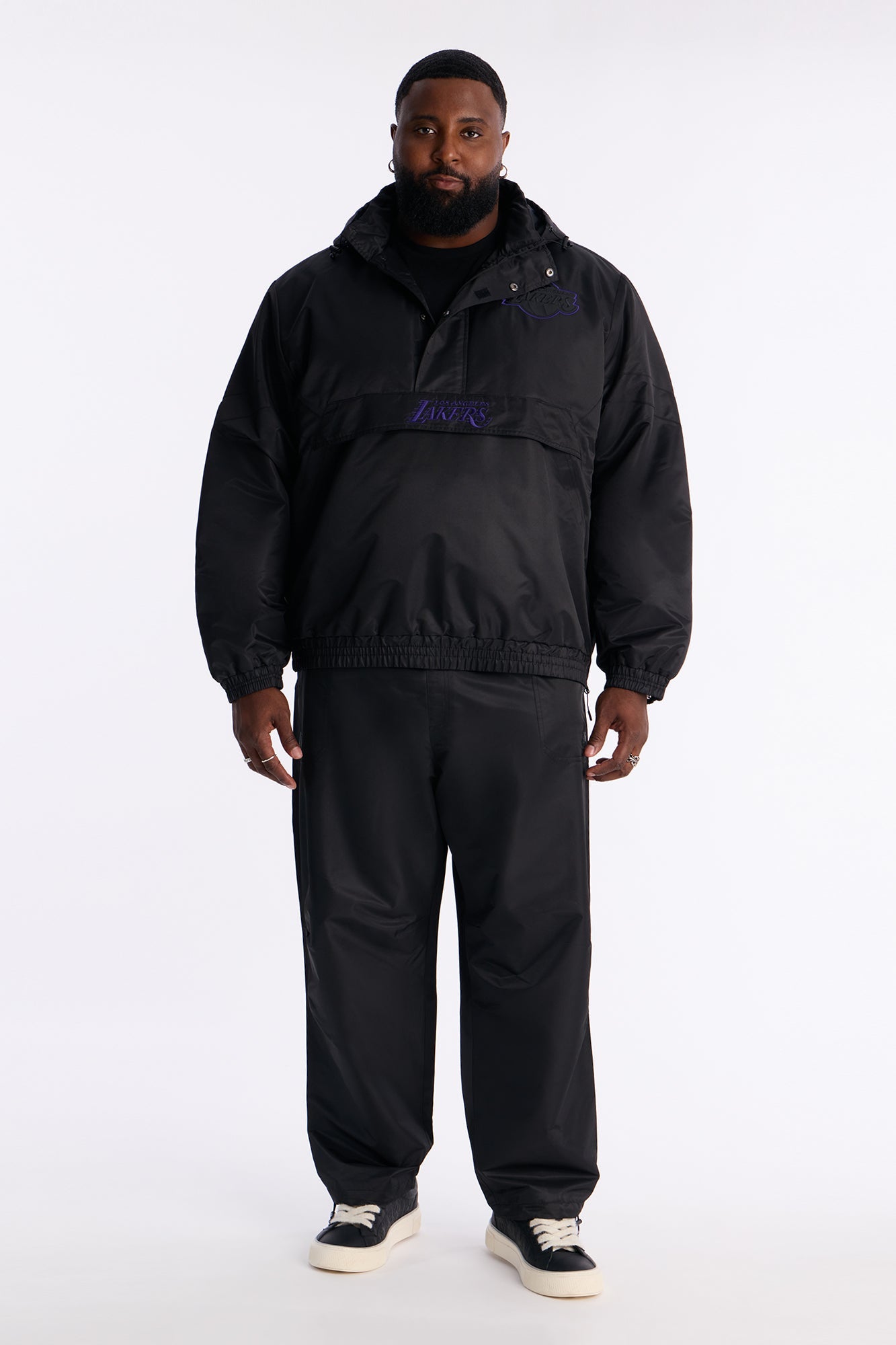 Lakers Black Out Jacket - Black