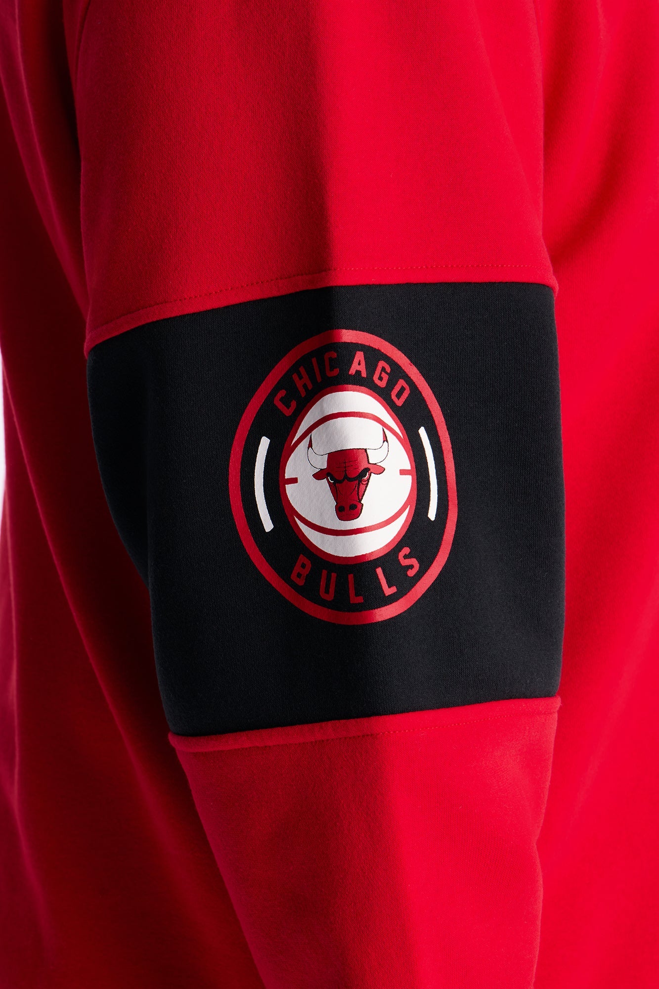 Bulls Long Sleeve Fleece Polo - Red
