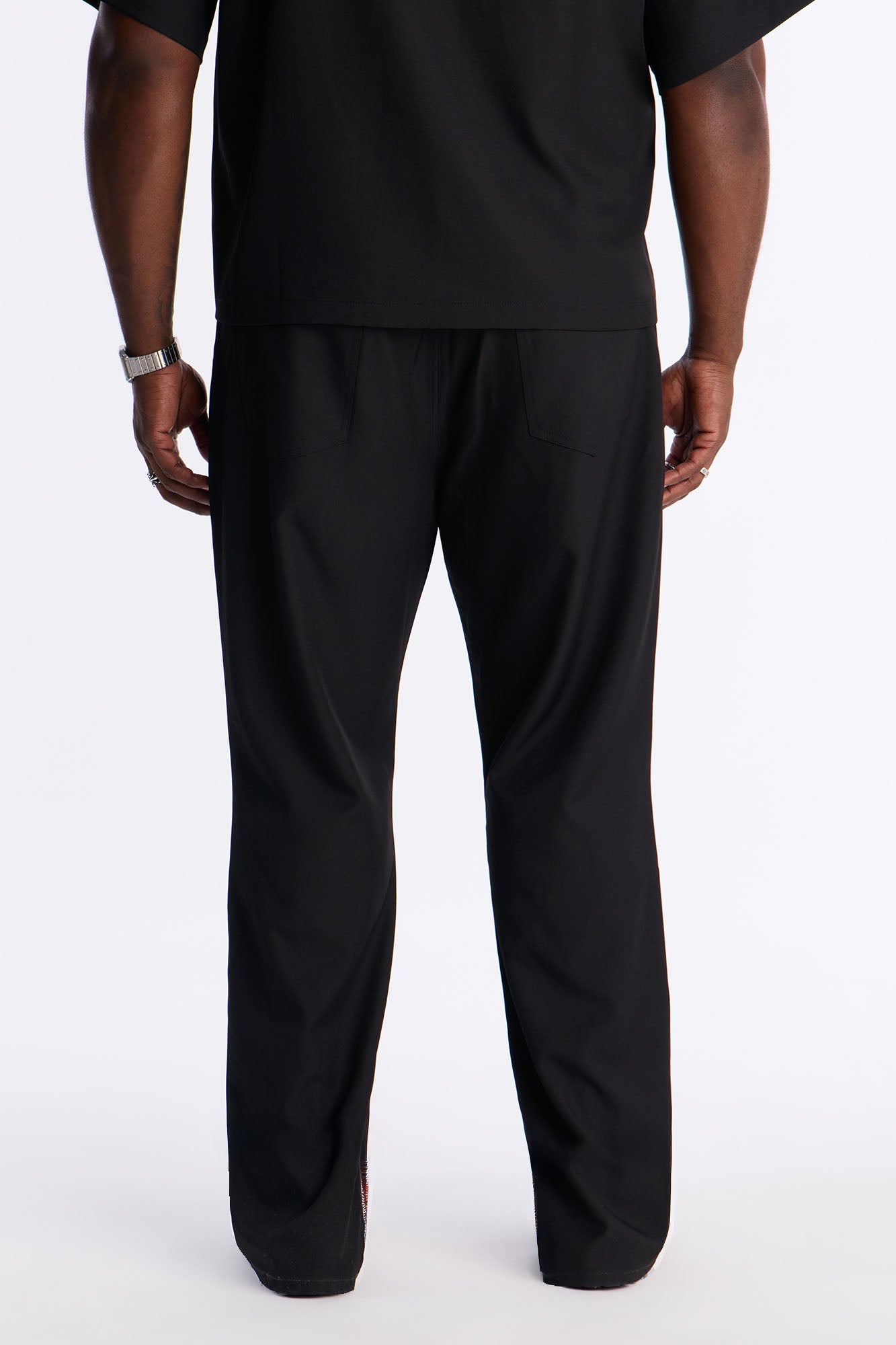 Straight Genesis Origin Embellished Trouser - Black