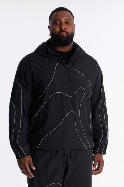Futuristic Mode Track Jacket - Black