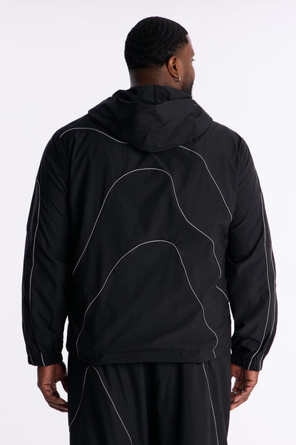 Futuristic Mode Track Jacket - Black
