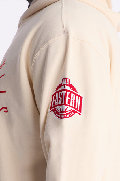 Bulls Embroidered Oversized Hoodie - Cream