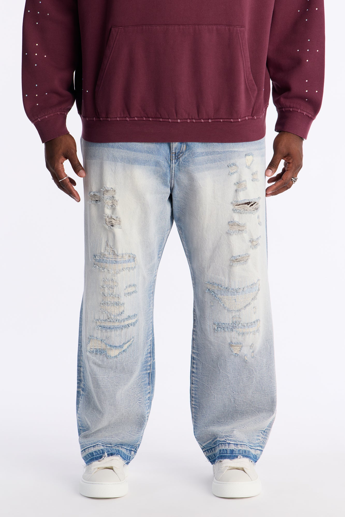 Undercover Baggy Jean - Medium Blue Wash
