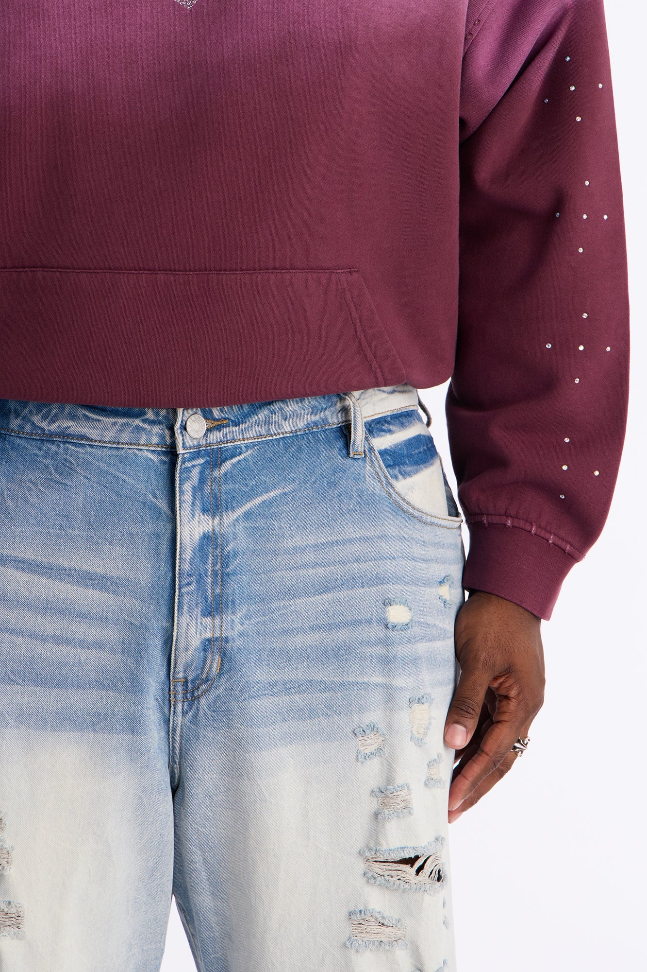 Undercover Baggy Jean - Medium Blue Wash