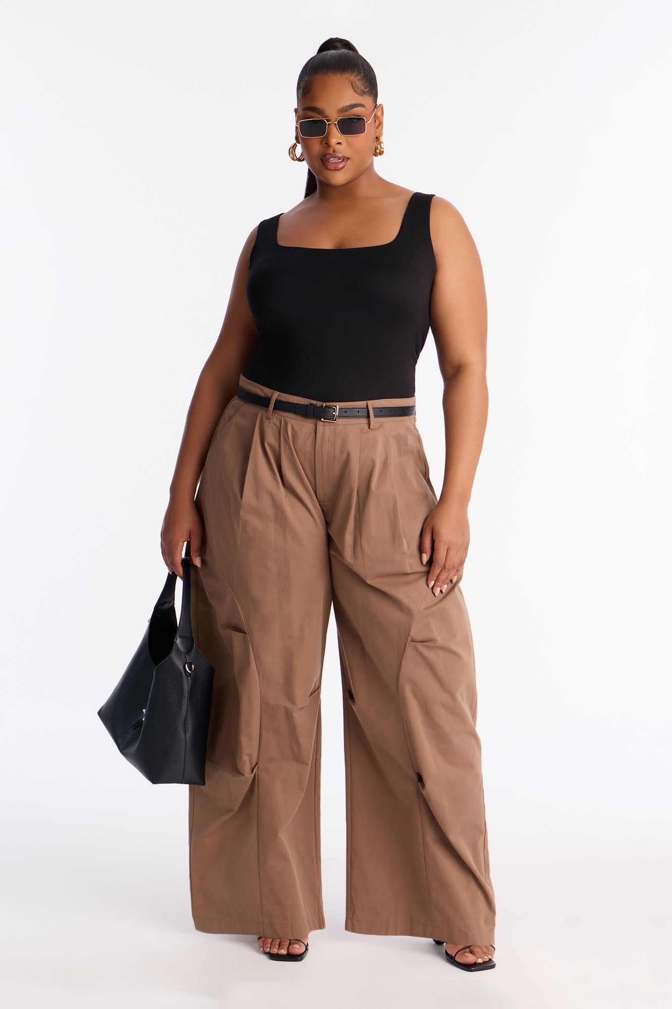 Cooler Than You Barrel Leg Pant 30″ - Caffe