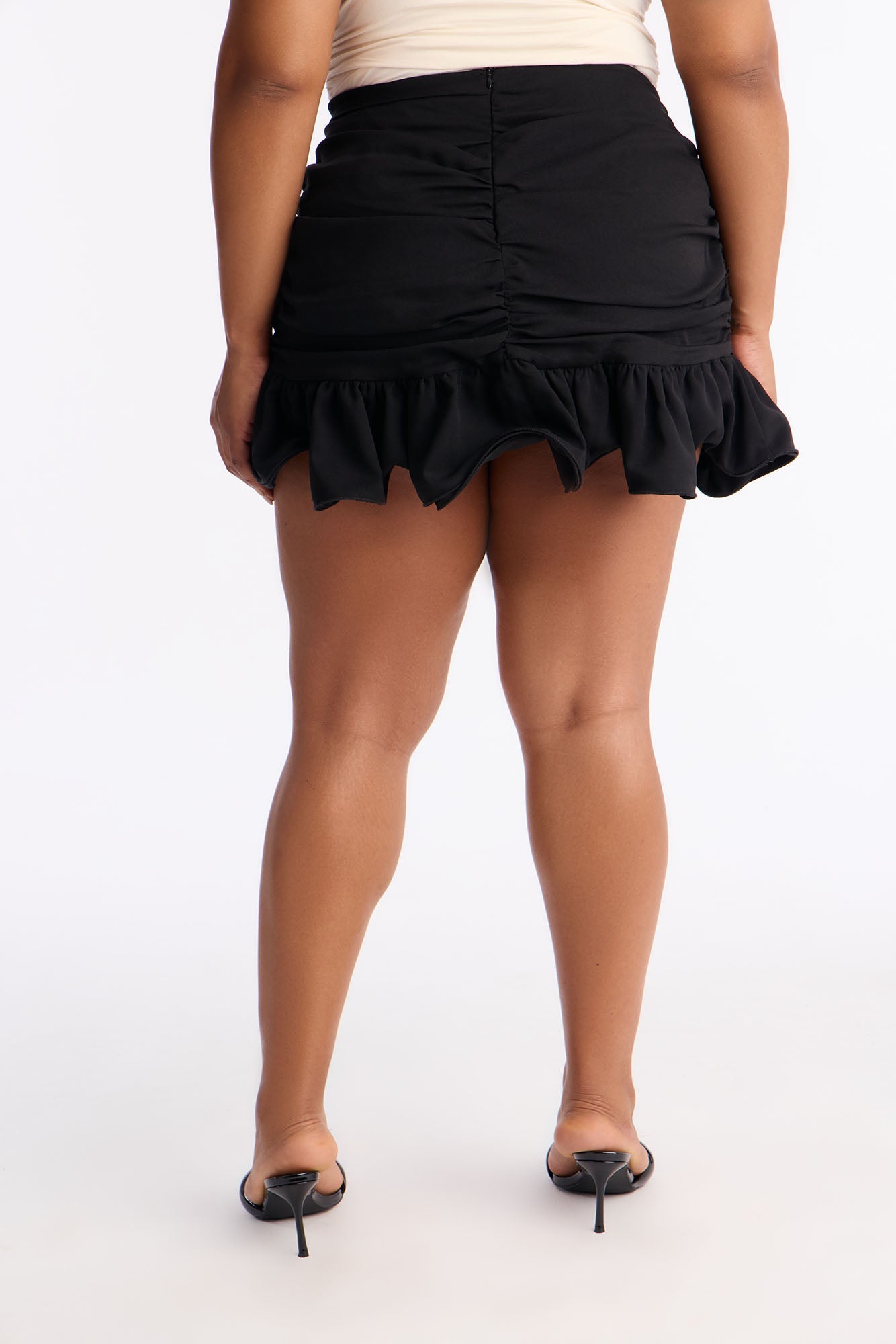 Blair Ruffle Mini Skirt - Black