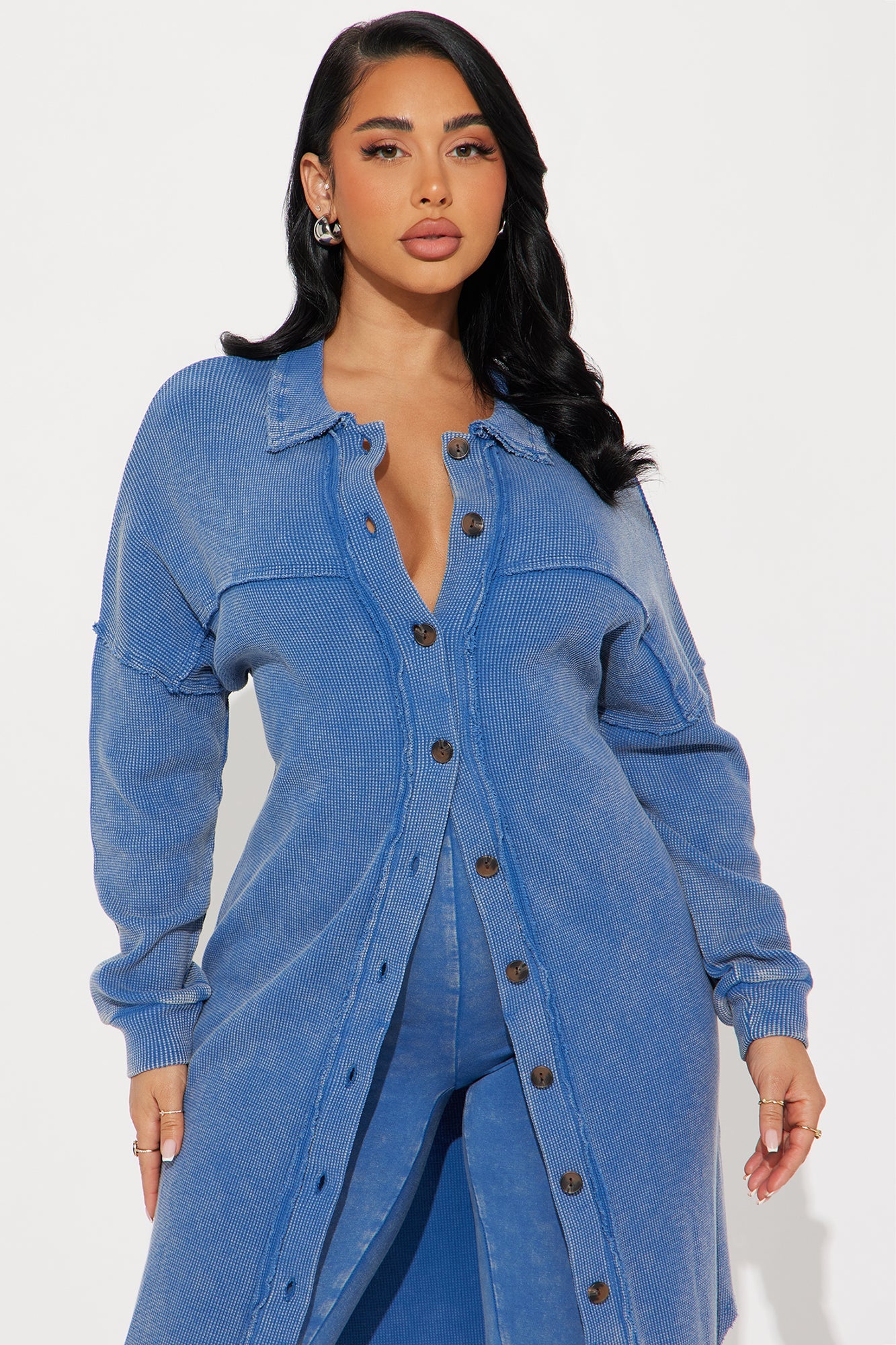 Cece Washed Legging Set - Blue