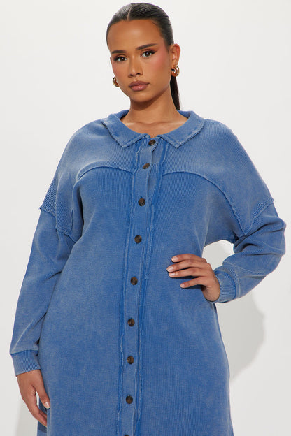 Cece Washed Legging Set - Blue