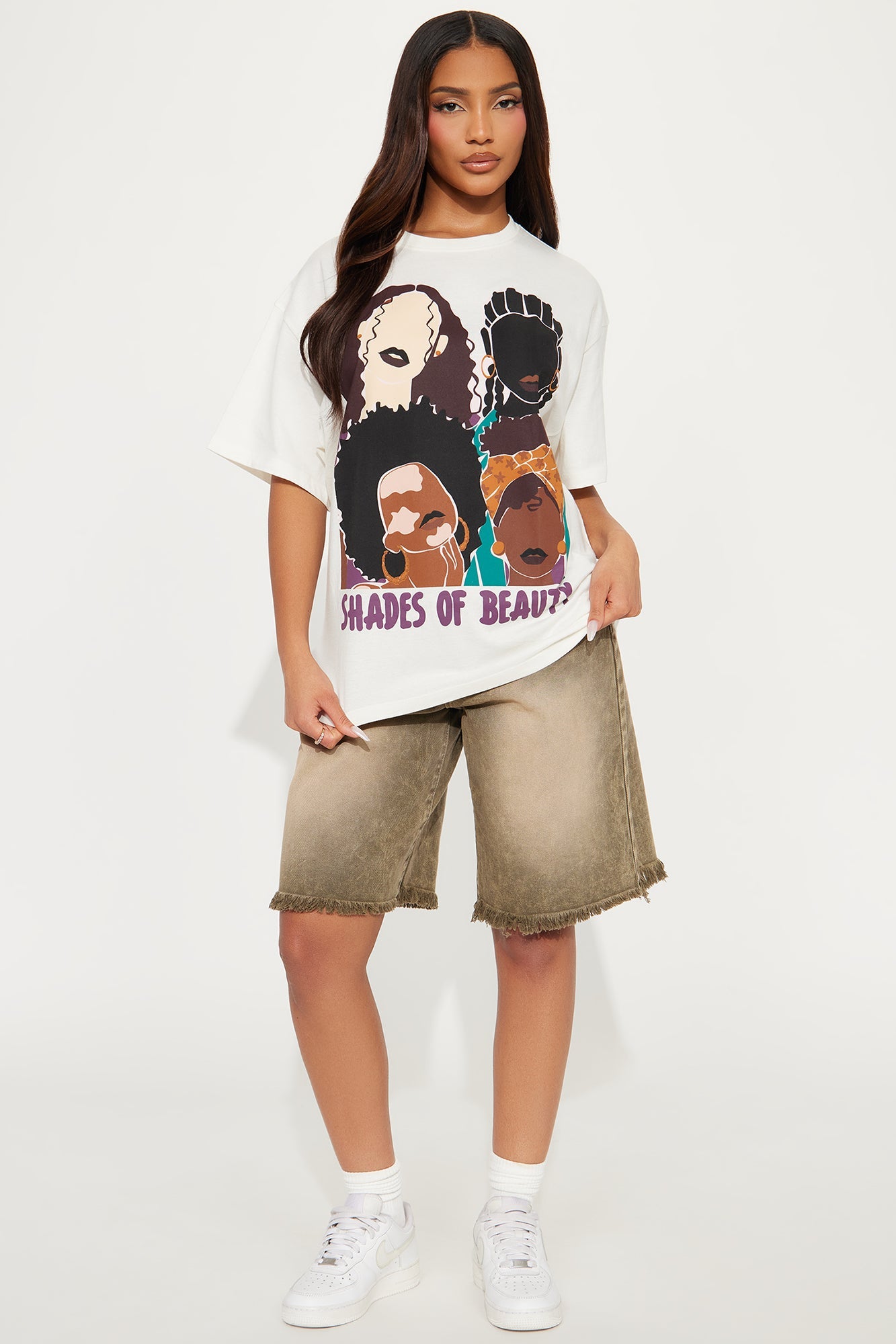 Shades Of Beauty Graphic Tee - Ivory
