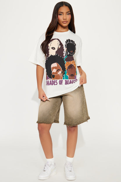 Shades Of Beauty Graphic Tee - Ivory