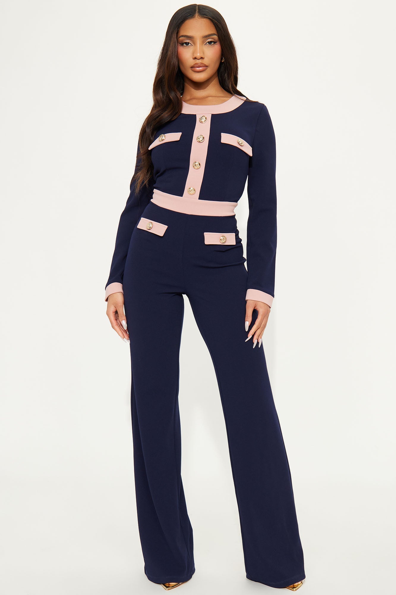 Executive Decisions Jumpsuit - Navy