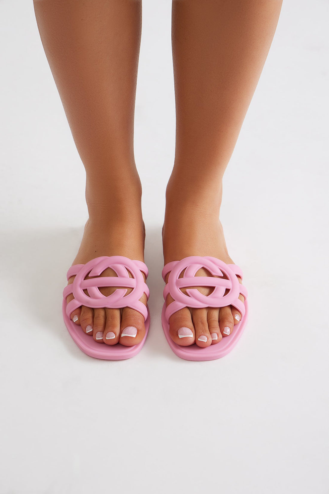 Peachy Slip On Sandals - Pink