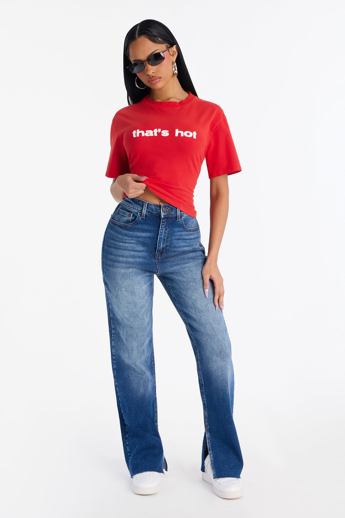 Arabella Stretch Straight Leg Jeans - Dark Wash