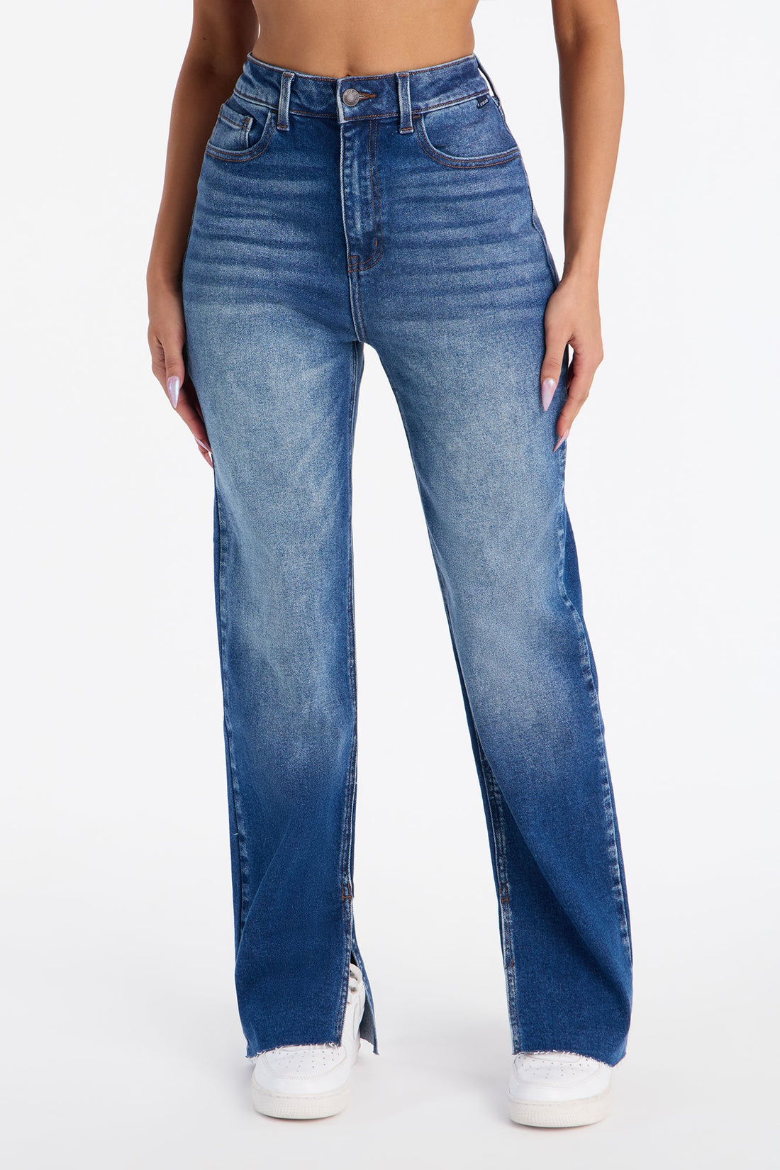 Arabella Stretch Straight Leg Jeans - Dark Wash