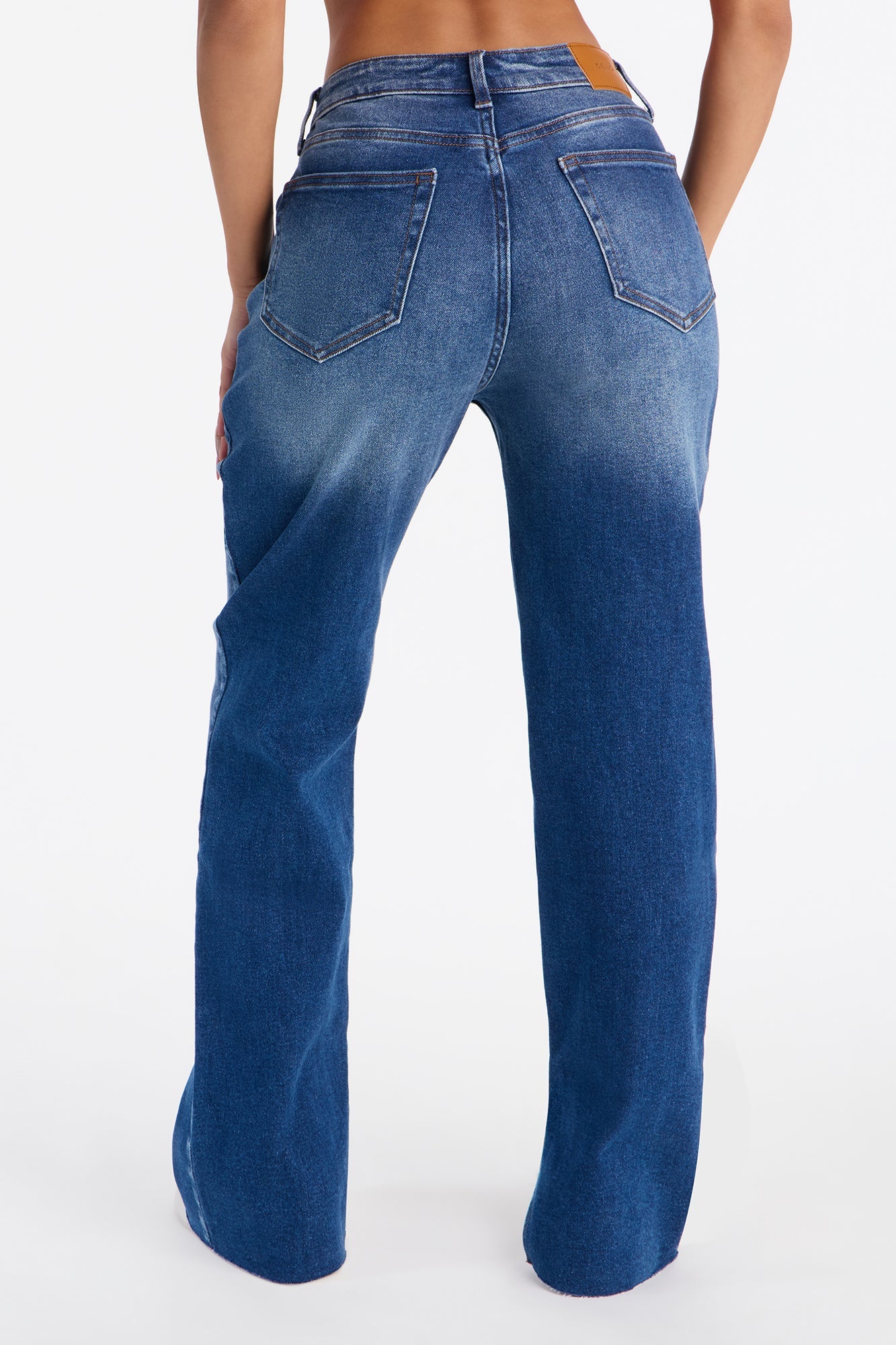 Arabella Stretch Straight Leg Jeans - Dark Wash