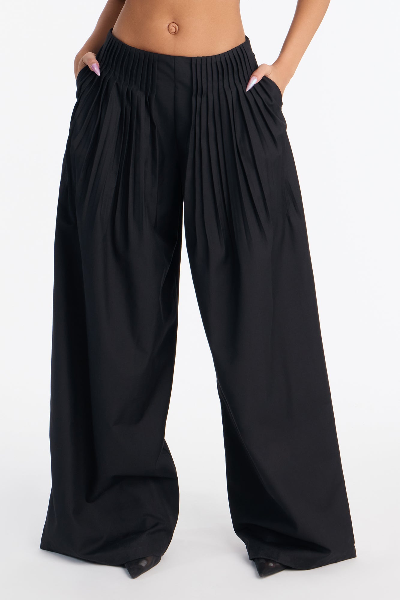 Corporate Queen Trouser Wide Leg Pant 32″ - Black