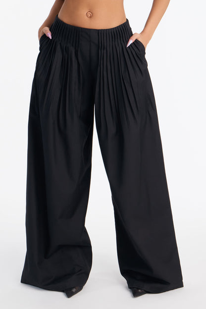 Corporate Queen Trouser Wide Leg Pant 32″ - Black