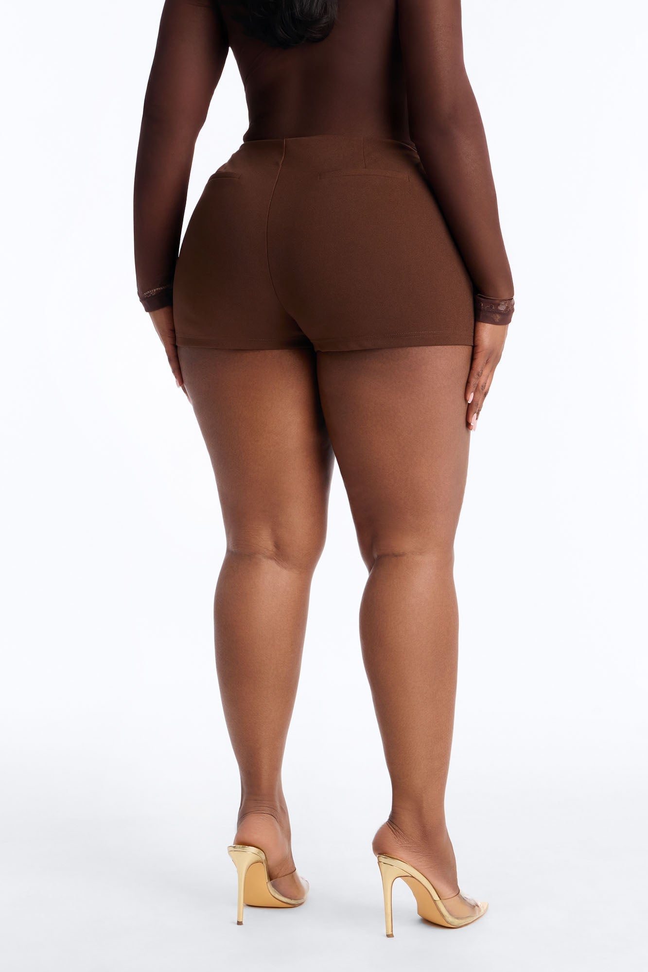 Out Of Office Low Rise Micro Short - Chocolate
