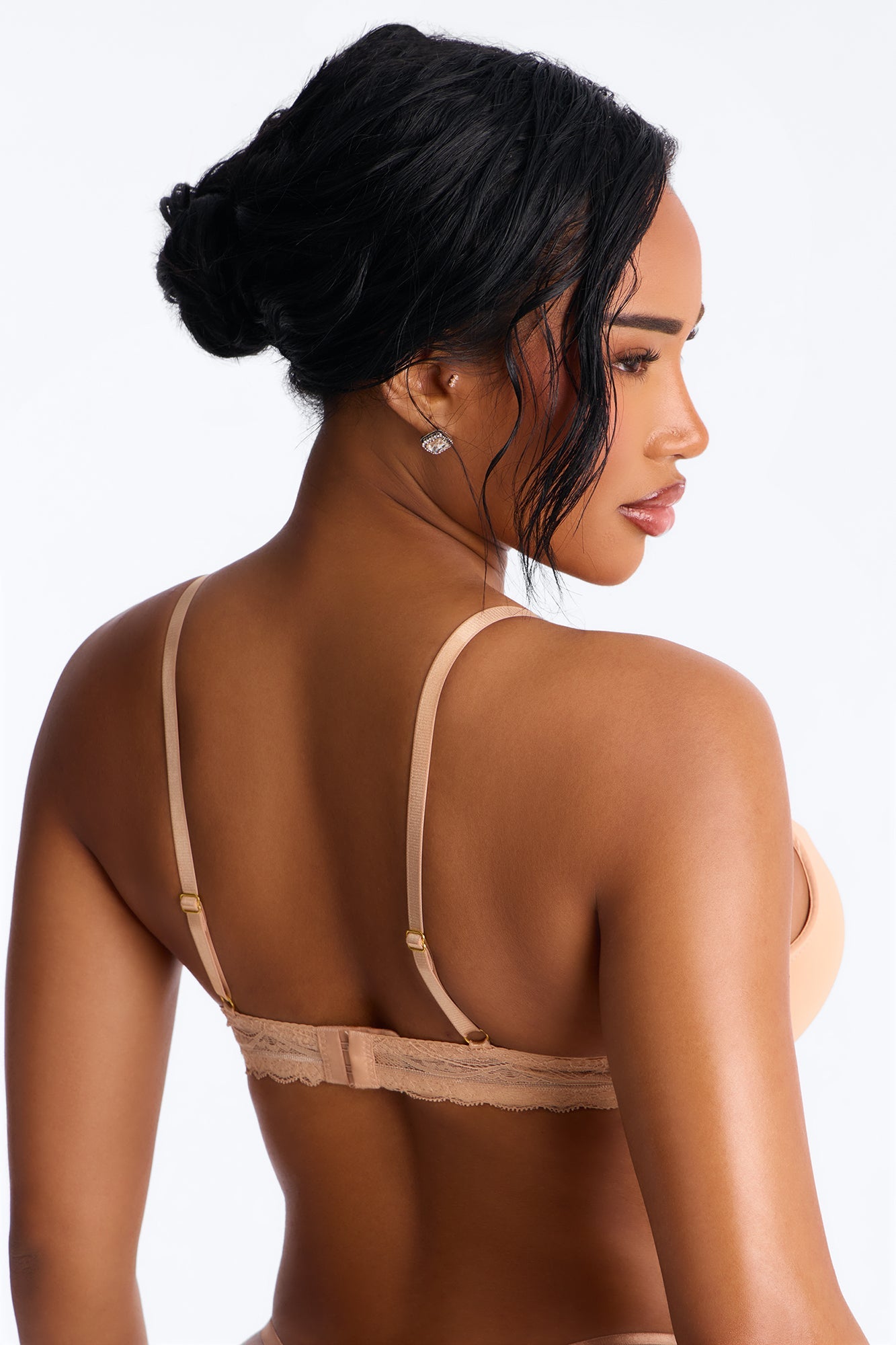 Uplift My Mood Push Up T Shirt Bra - Nude