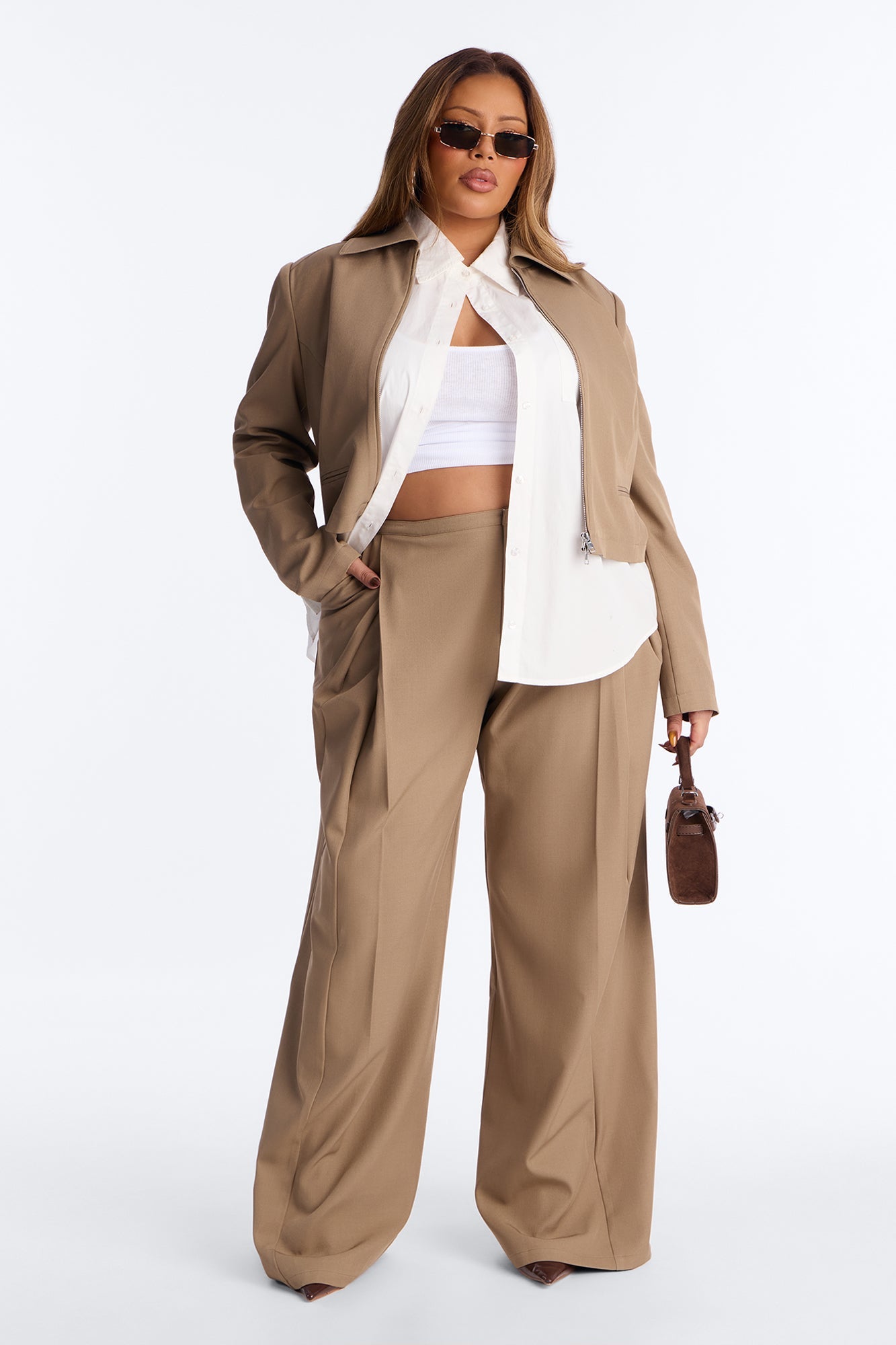 Claremont Double Zip Jacket - Camel