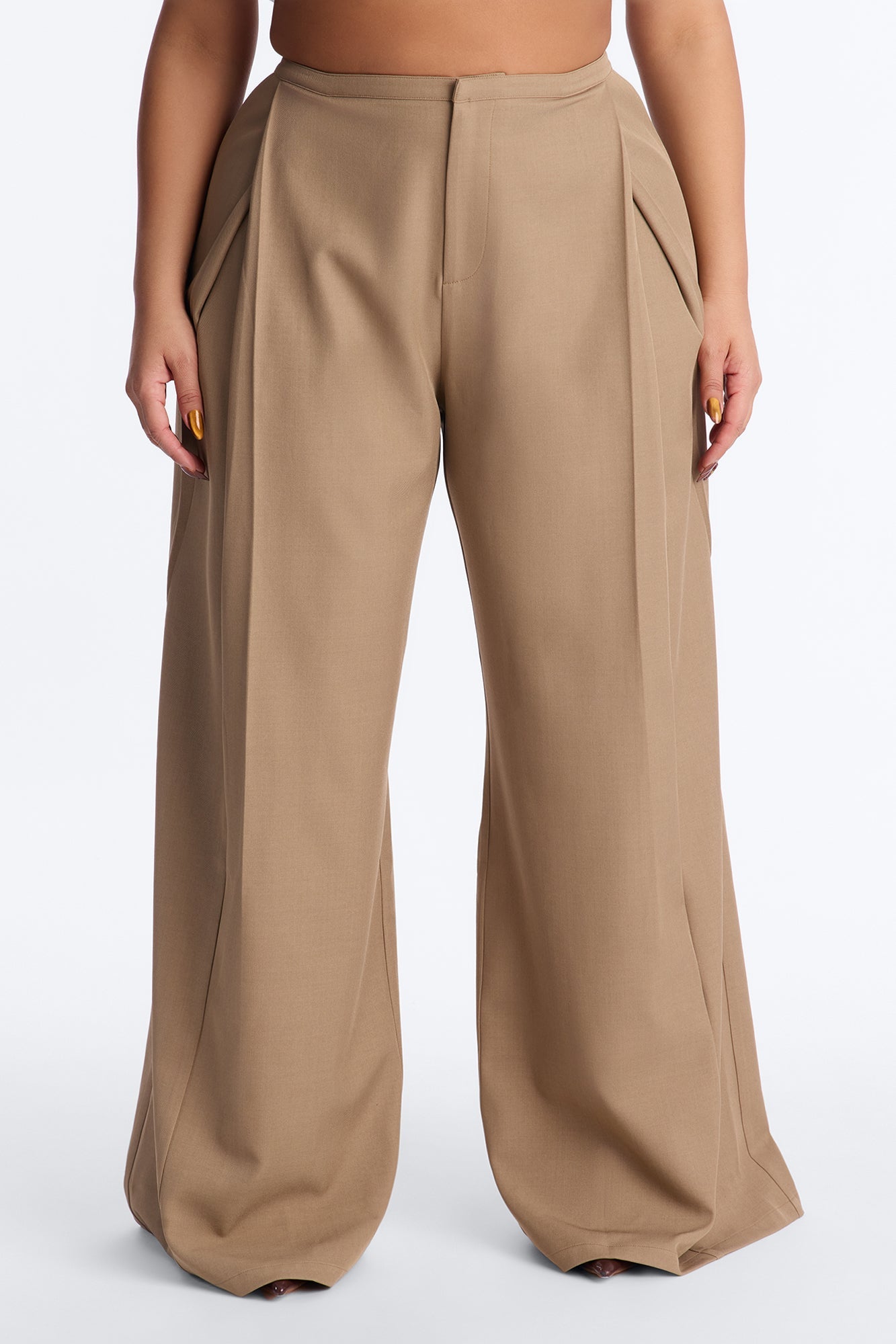 Claremont Wide Leg Trouser - Camel