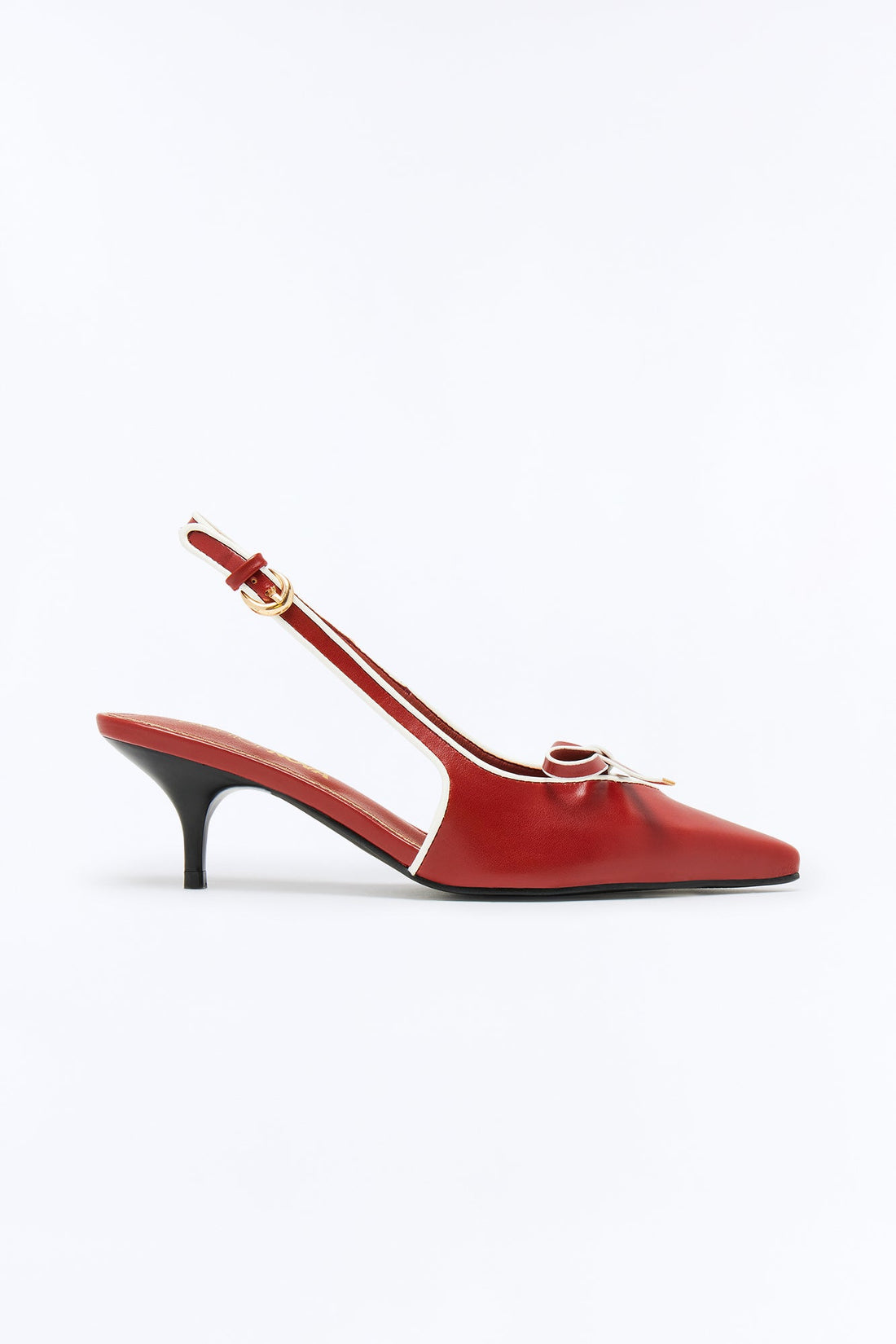 Warren Bow Slingback Pumps - Red