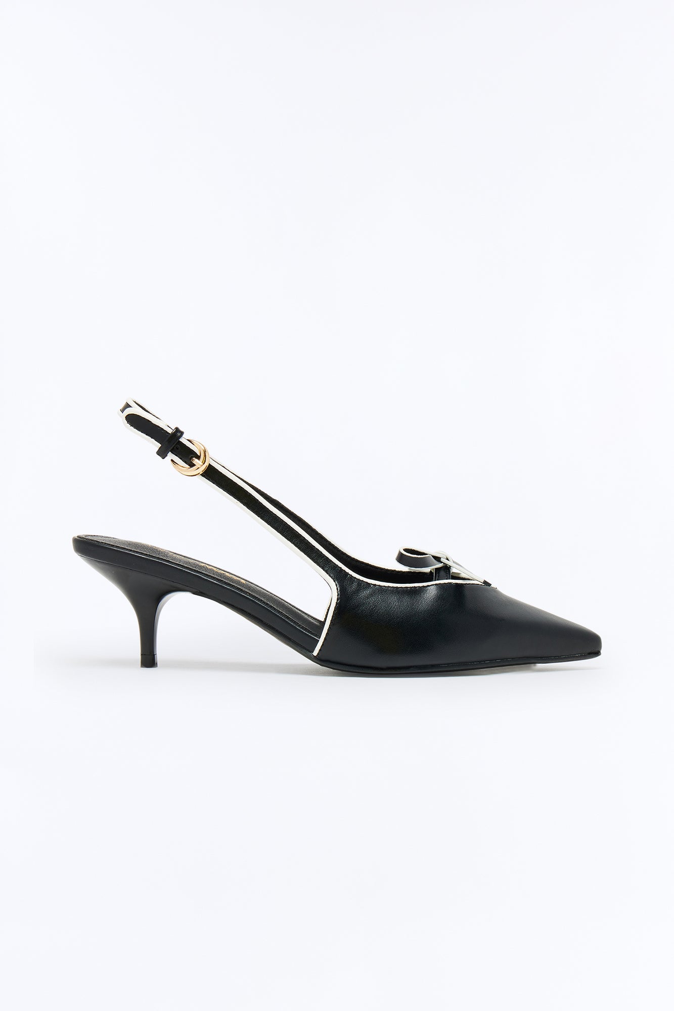 Warren Bow Slingback Pumps - Black