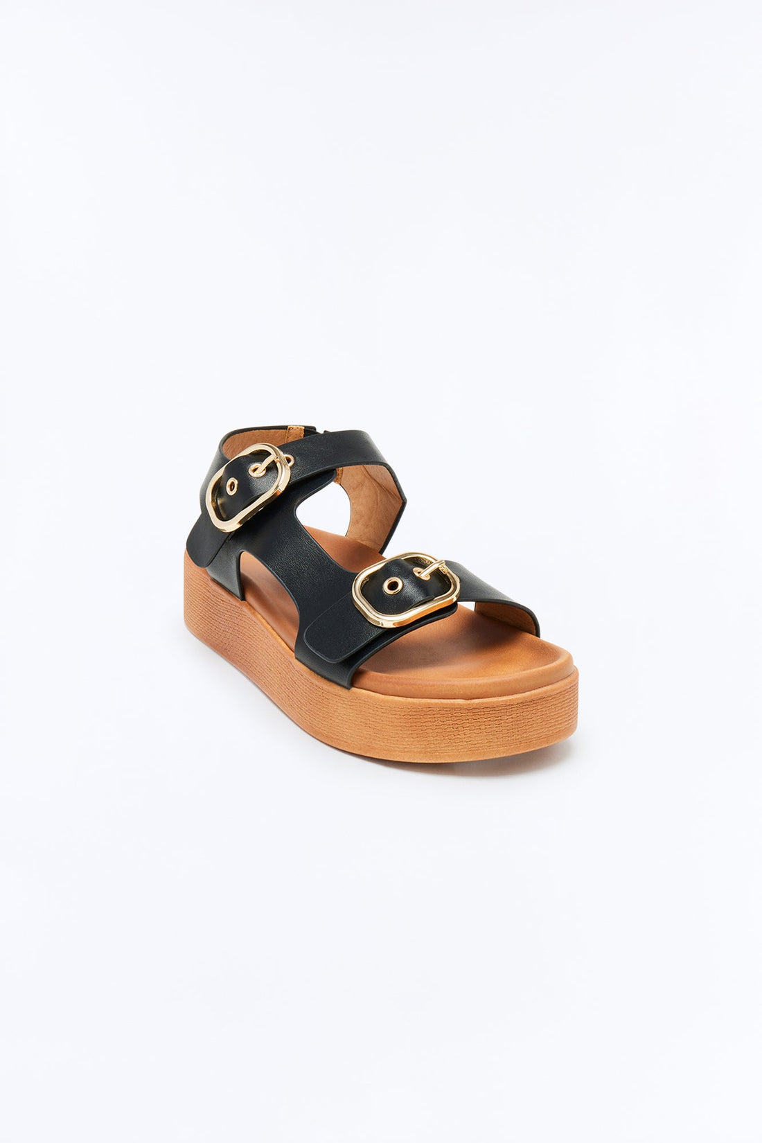 Britton Buckle Sandals - Black