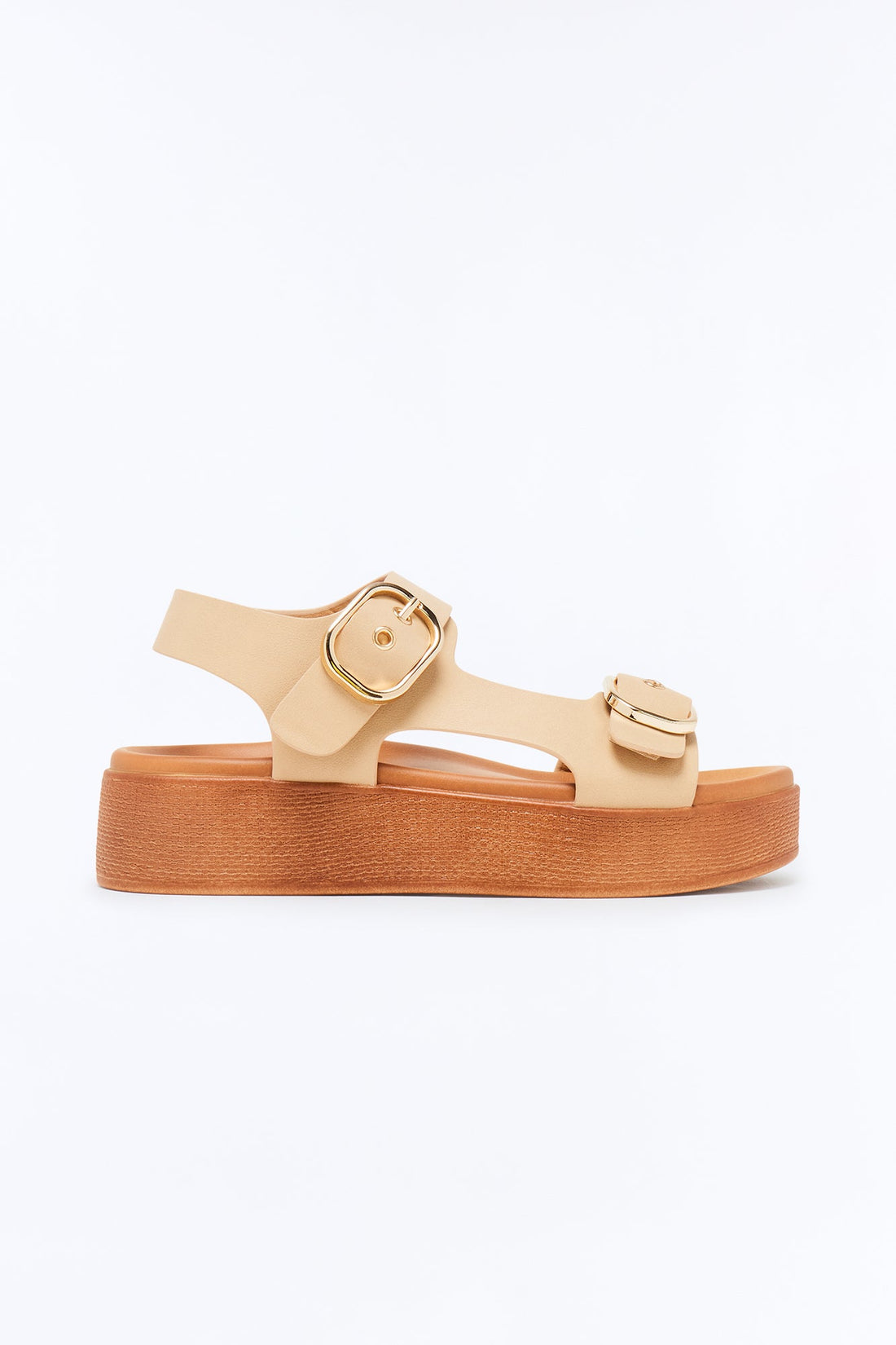 Britton Buckle Sandals - Taupe