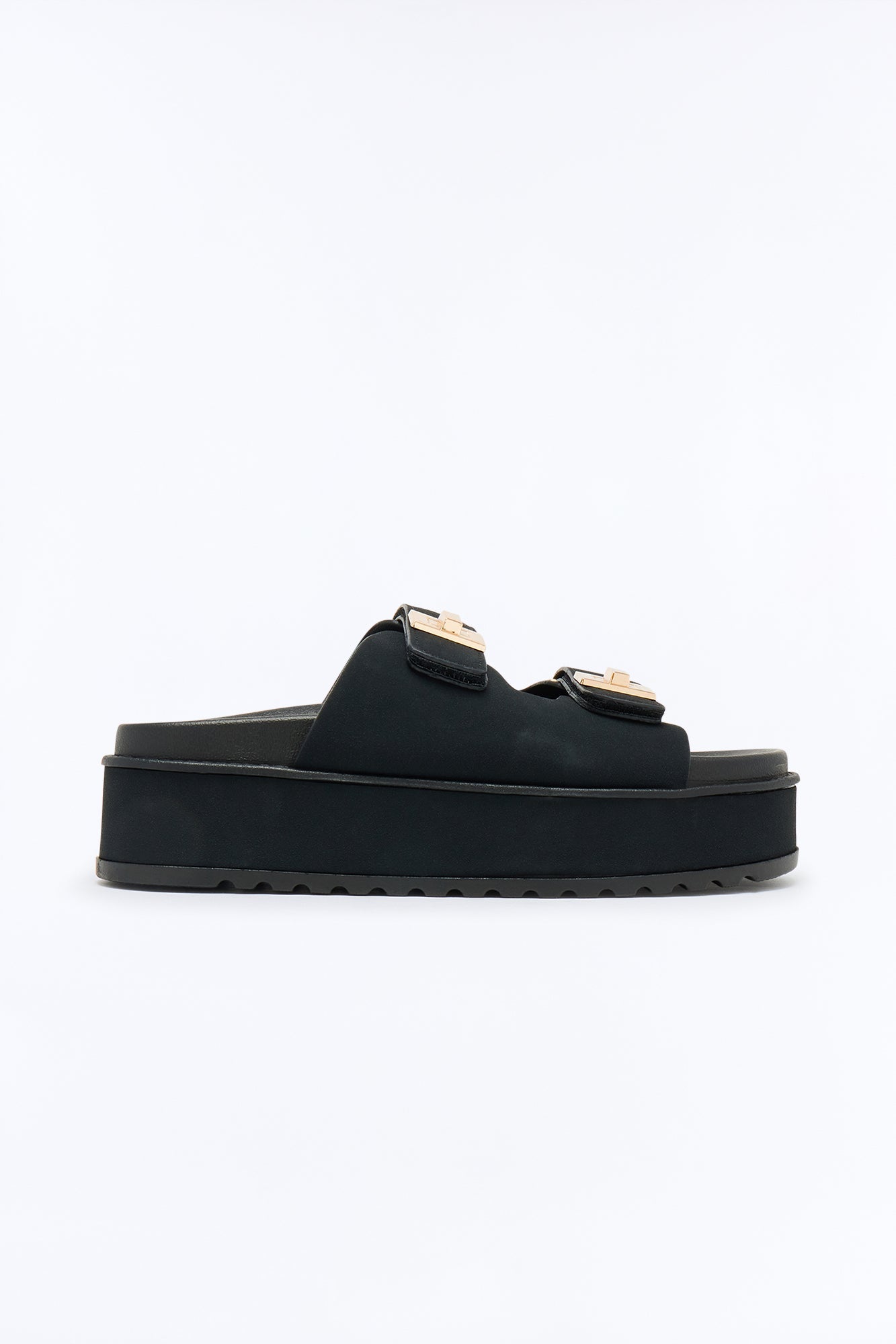 Darren Hardware Platform Sandals - Black