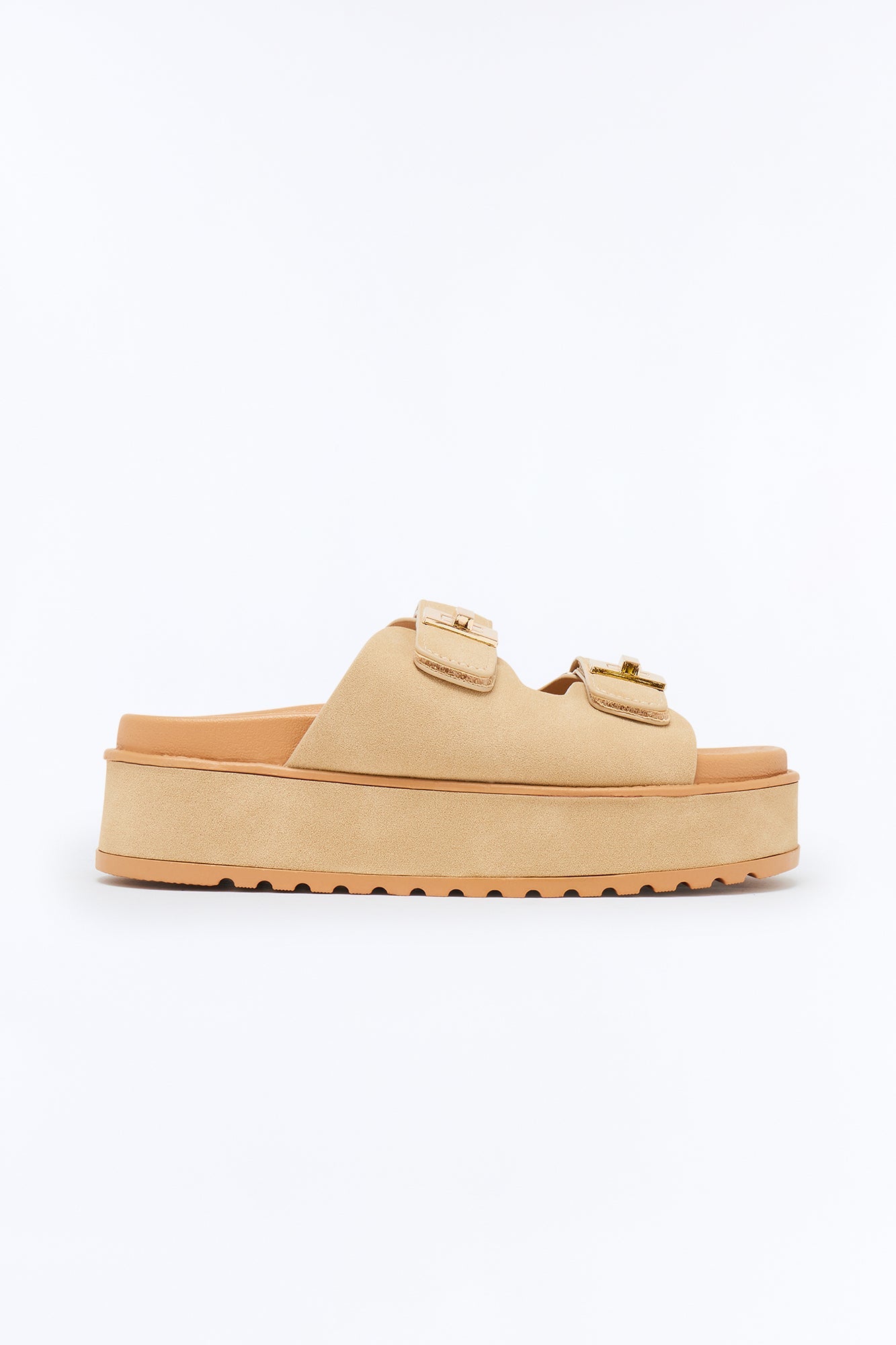 Darren Hardware Platform Sandals - Taupe