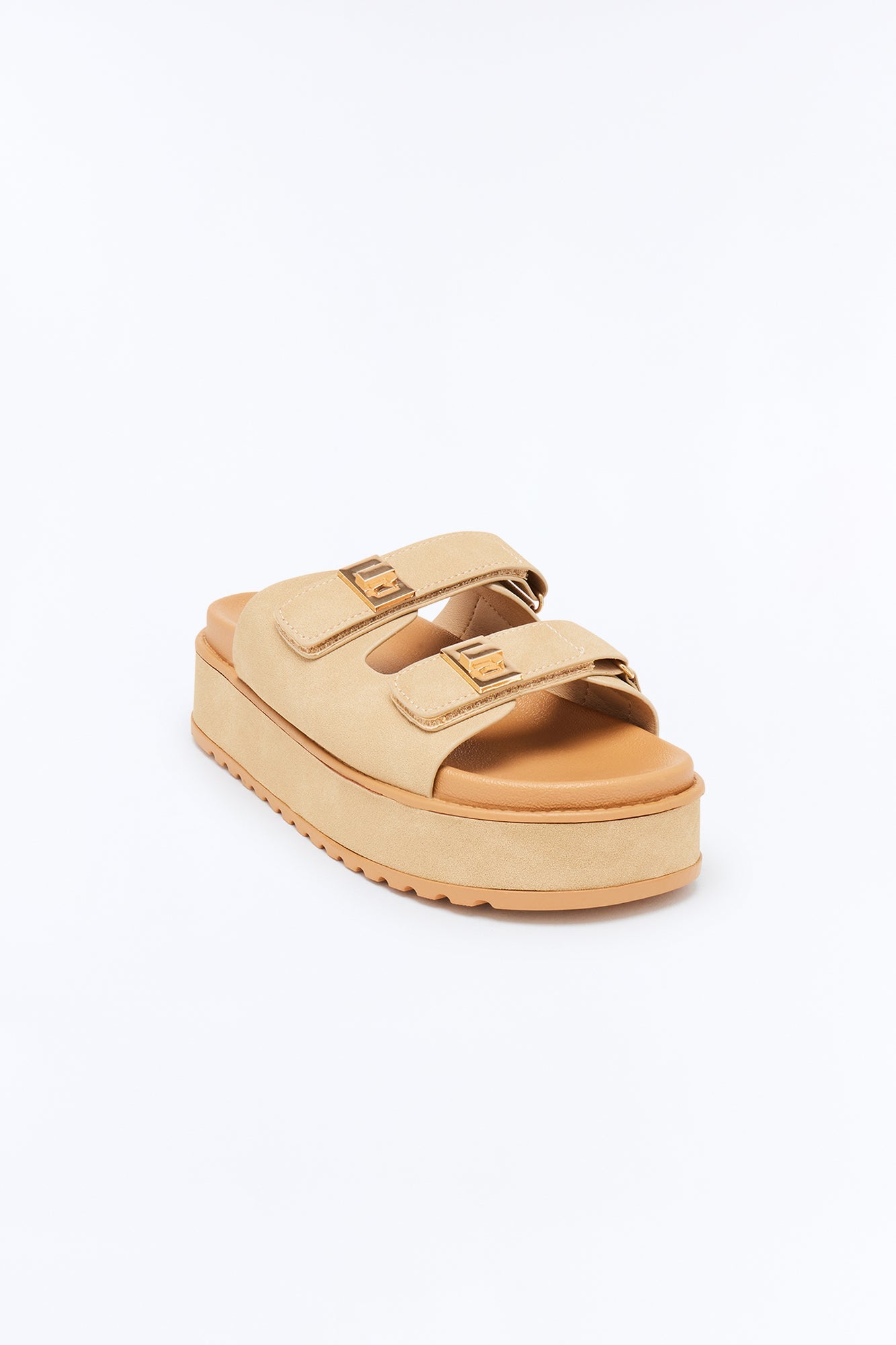 Darren Hardware Platform Sandals - Taupe