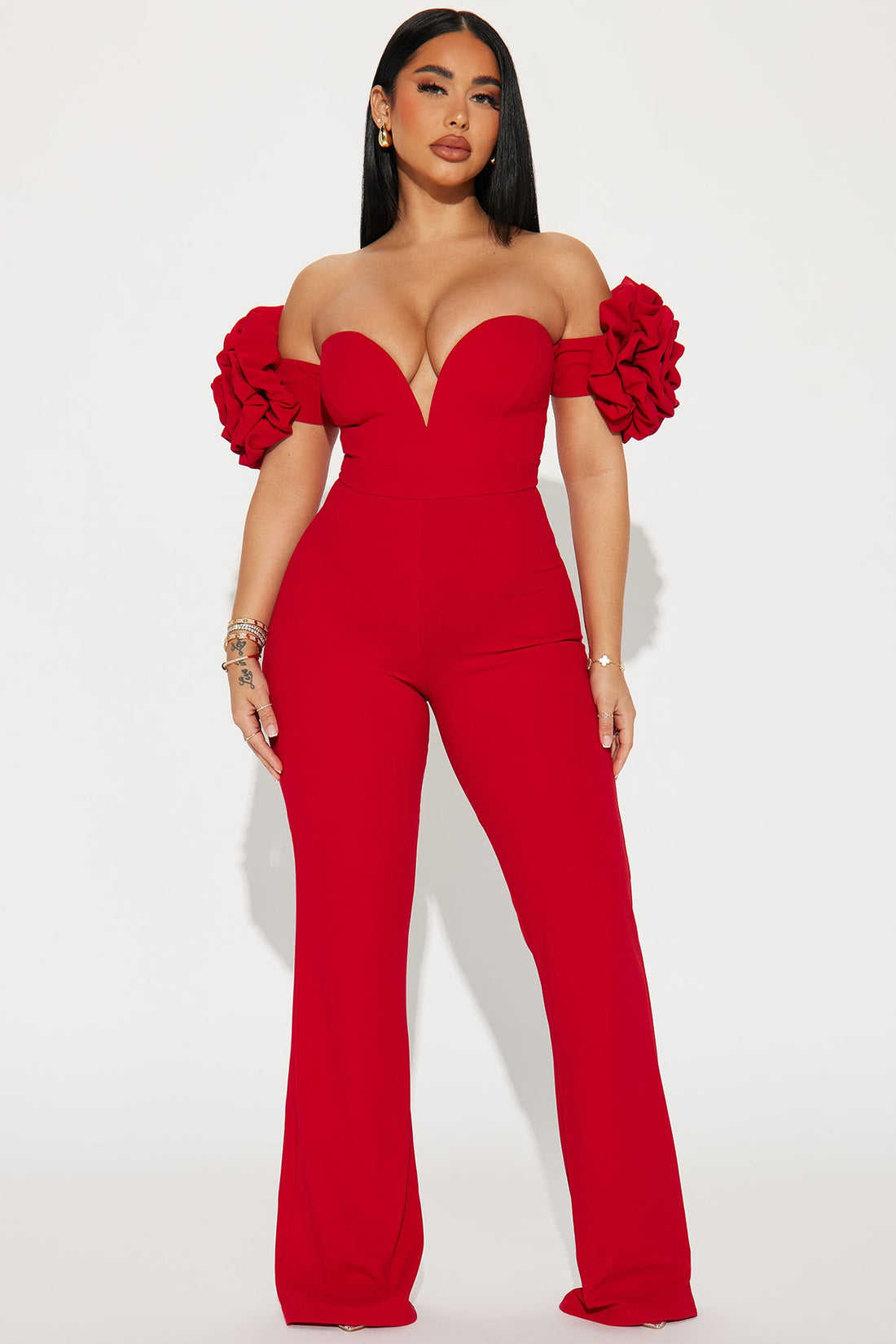 Over Too Soon Jumpsuit - Red