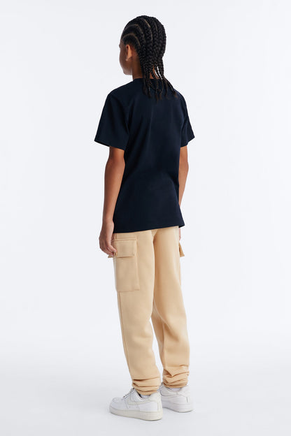 Mini Built Different Cargo Jogger Pant Set - Black/combo
