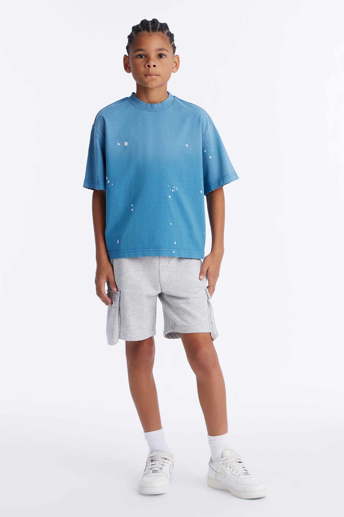 Mini Boxy Studio Tee - Blue
