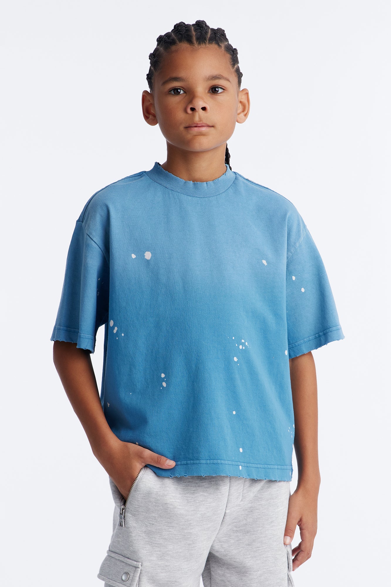 Mini Boxy Studio Tee - Blue