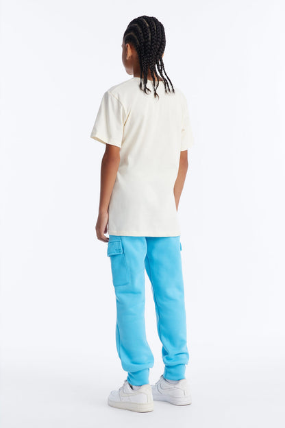 Mini Fearless Forever Cargo Jogger Pant Set - White/combo