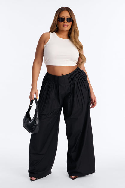 Corporate Queen Trouser Wide Leg Pant 32″ - Black