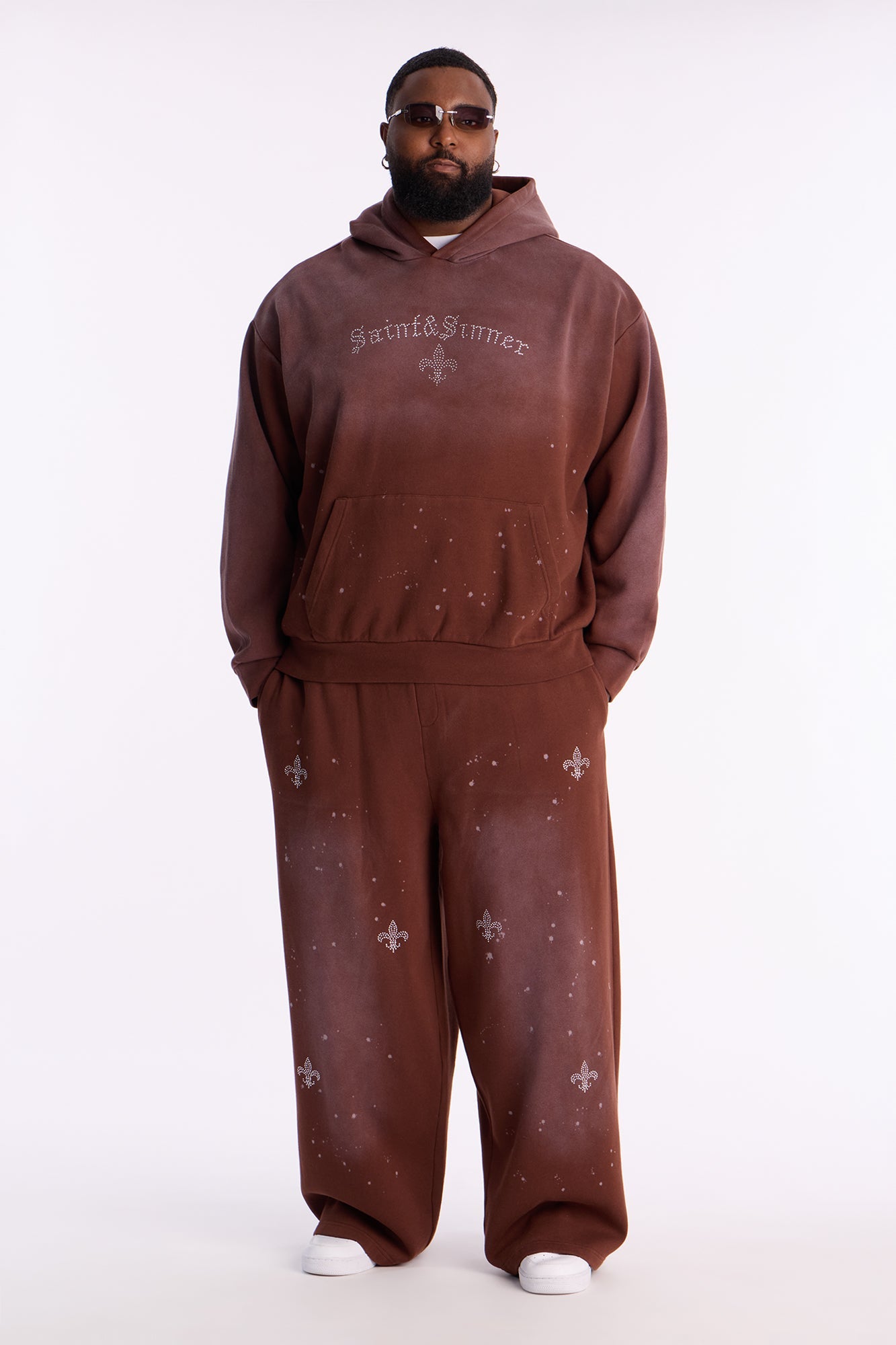 Saints And Sinners Distressed Sweatpants - Brown