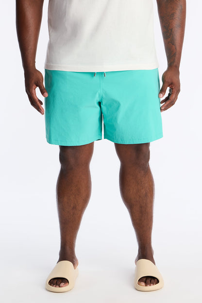 Montez Stretch Swim Trunk 7″ - Teal