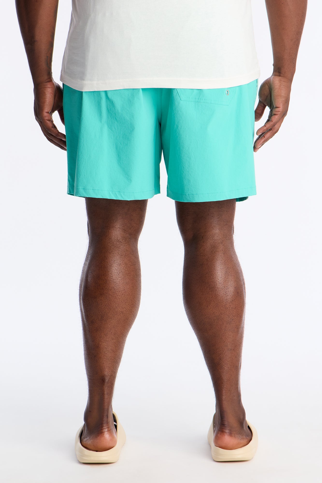 Montez Stretch Swim Trunk 7″ - Teal