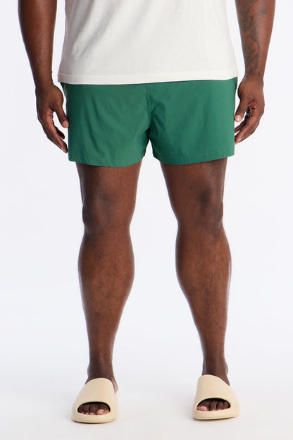Montez Stretch Swim Trunk 4″ - Hunter Green