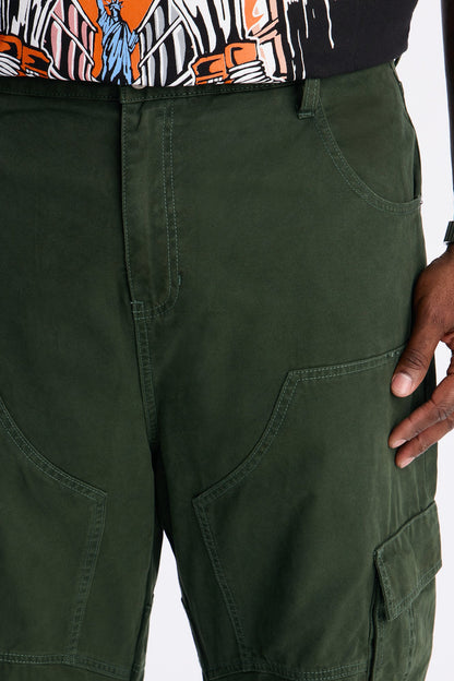 Von Dutch Baggy Flying Eyeball Jean - Green