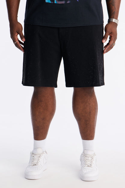 Relaxed Moonflare Denim Short - Black