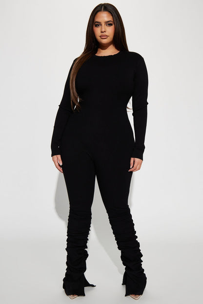 Claudia Snatched Jumpsuit - Black