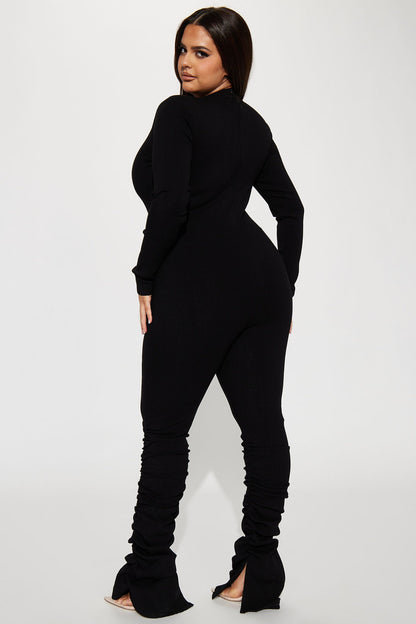 Claudia Snatched Jumpsuit - Black