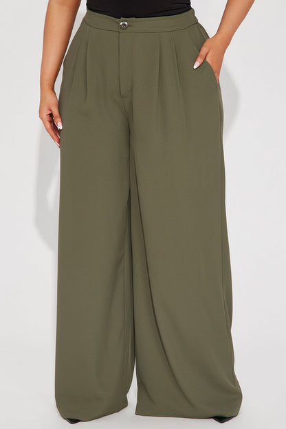 Nadia Trouser Pant - Olive
