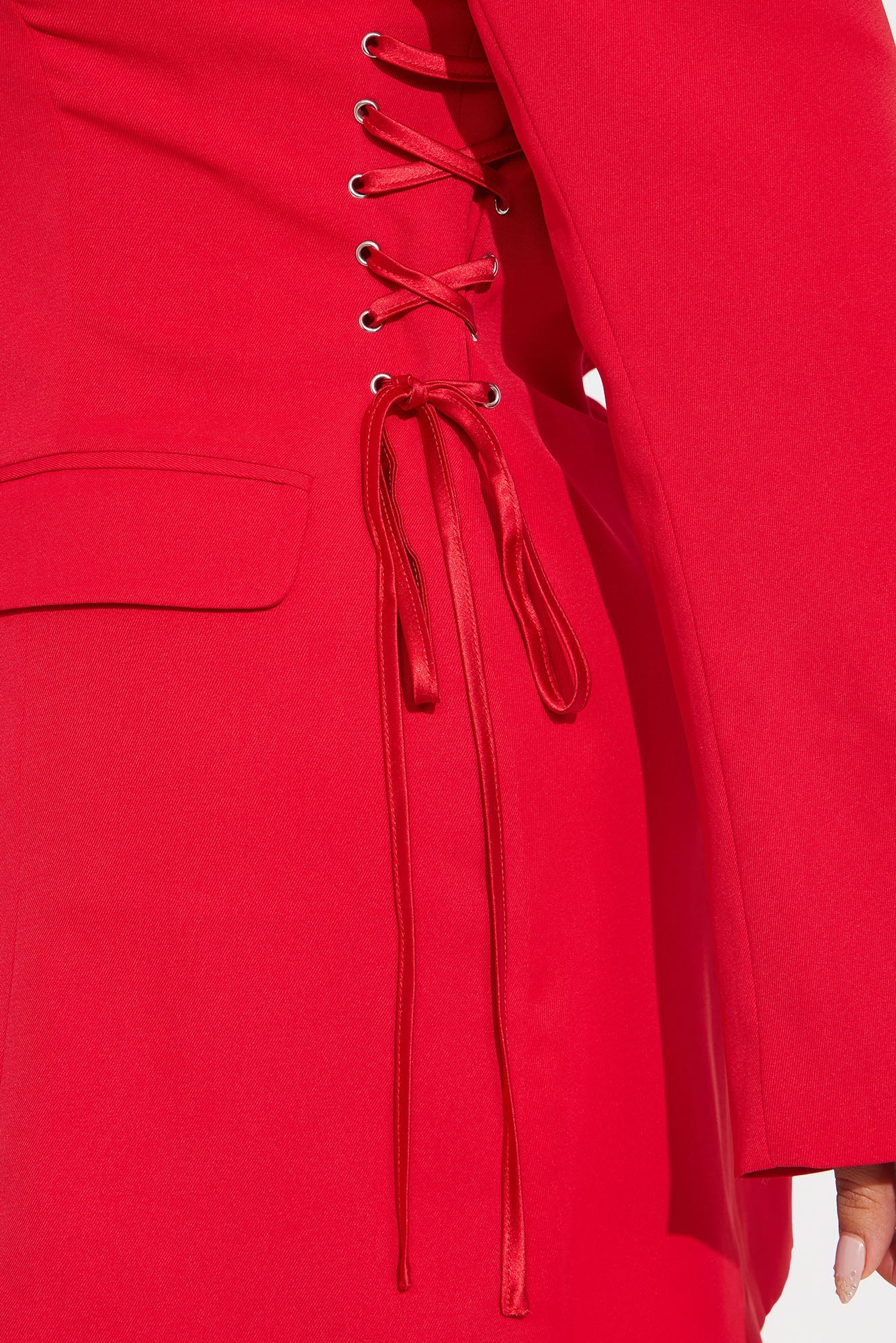 Jade Blazer Mini Dress - Red