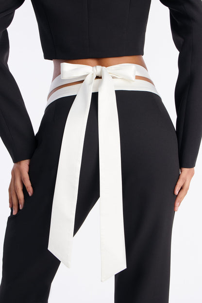 Main Squeeze Pant Set - Black/White