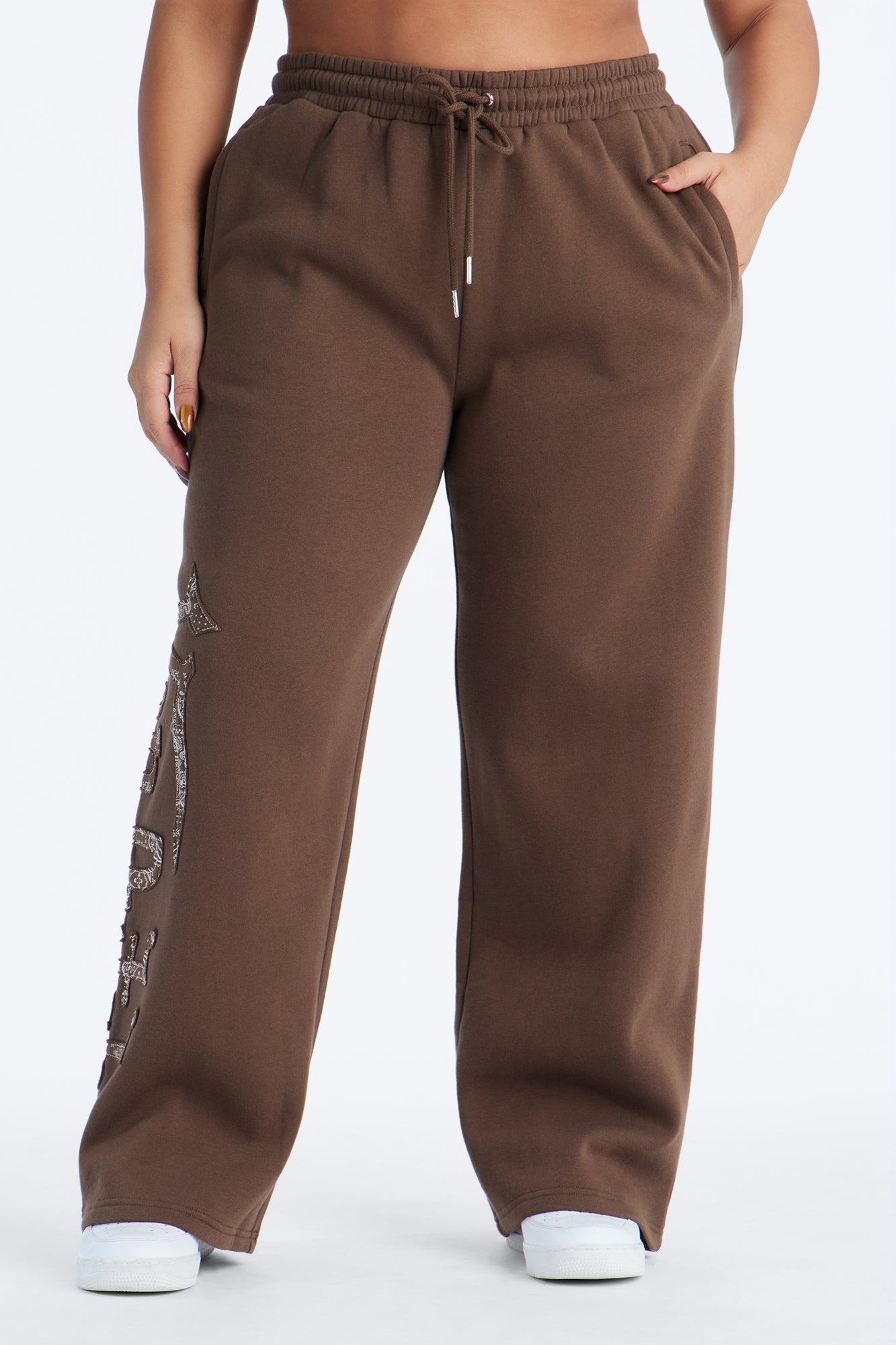 Von Dutch Paisley Wild West Pants - Brown